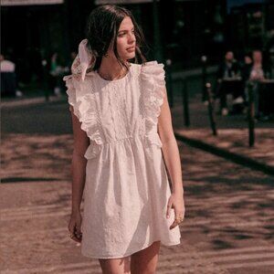 Sezane Chacha Dress in Ecru